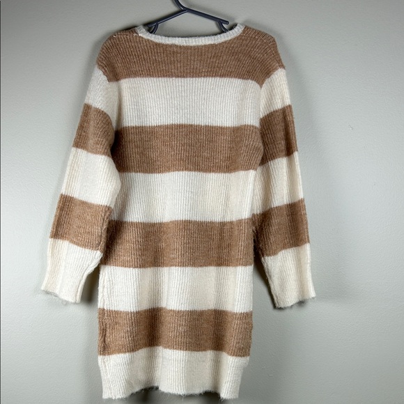 H&M Kids Brown and Cream Striped Dress - Picture 5 of 5